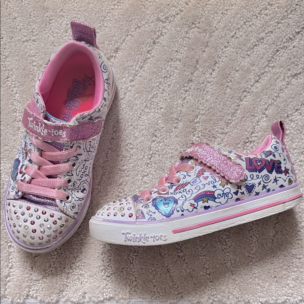 Kids Twinkle Toes by Skechers Doodle Print